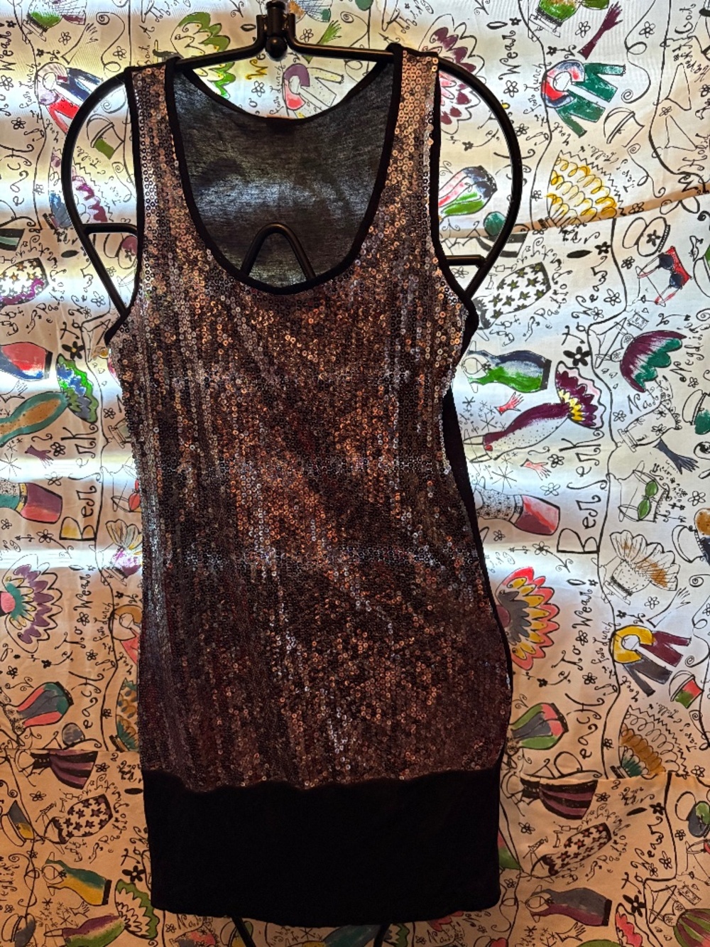 Sequin tunic
